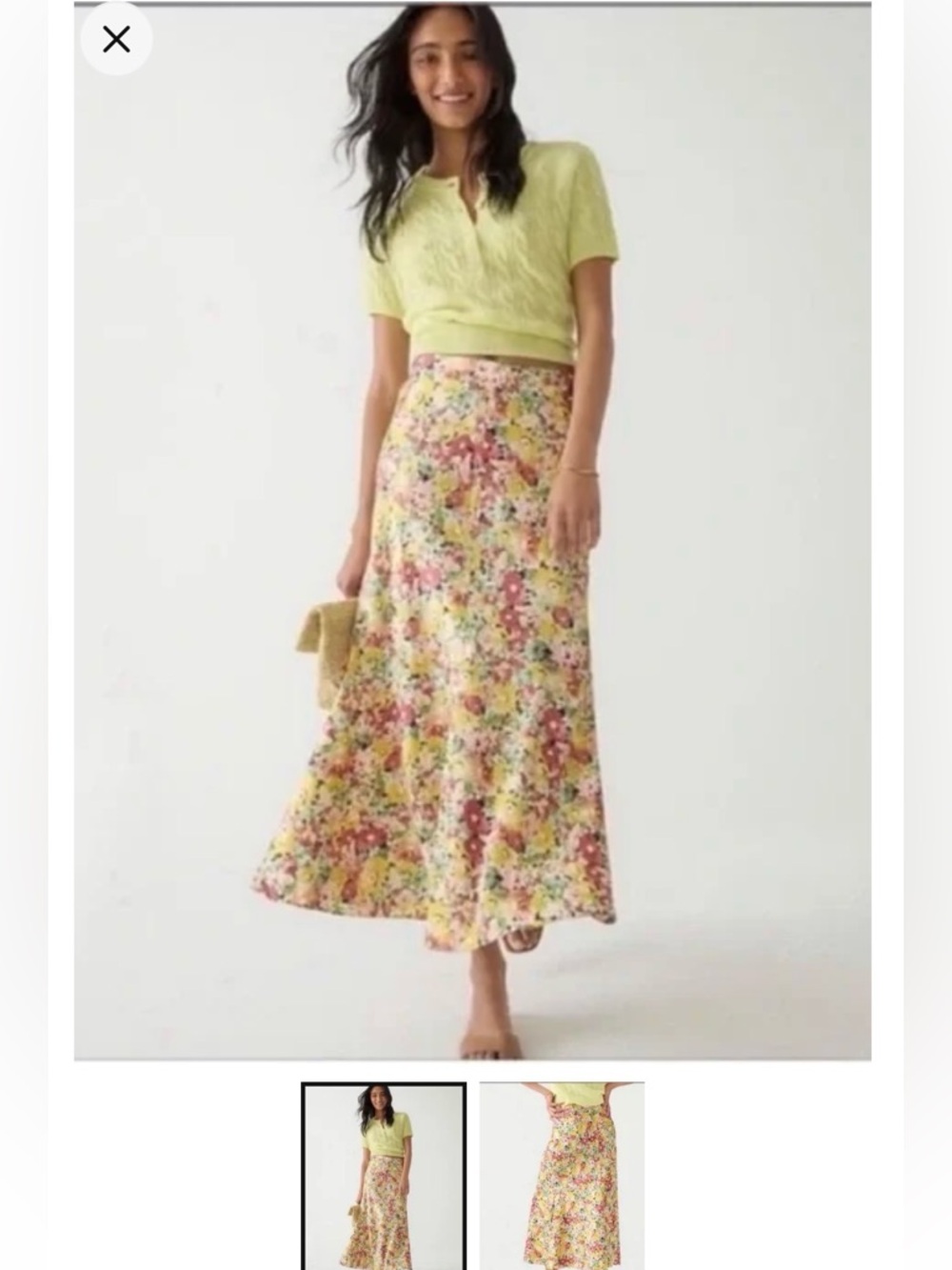 NWT a JCrew floral skirt S